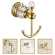 thumbnail image 2 of BRIGHTFUFU Gancho para toalla de baño, gancho de cristal decorativo, colgador de toalla de mano resistente, gancho de pared para bata, 2 of 8