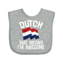 Inktastic Dutch Pride Netherlands Flag Boys or Girls Baby Bib