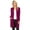 Magenta, variant on MOA COLLECTION Women's Solid Casual Comfy Long Sleeve Loose Fit Pockets Open Front Cardigan