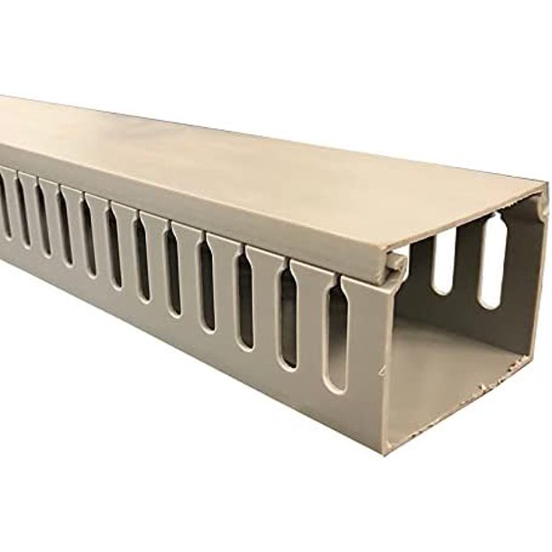 Open Slot Wire Duct 2” Width x 2” Height 6.5 feet Long 8 Pcs/Pack