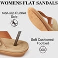 thumbnail image 4 of Ecetana Women's Flip Flops Comfort Dressy Slides Sandals Flat Sandals for Women, 4 of 6