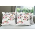 thumbnail image 6 of Ambesonne Rose Throw Pillow Cover 4 Pack, English Wild Roses Bouquet, 18", Multicolor, 6 of 7