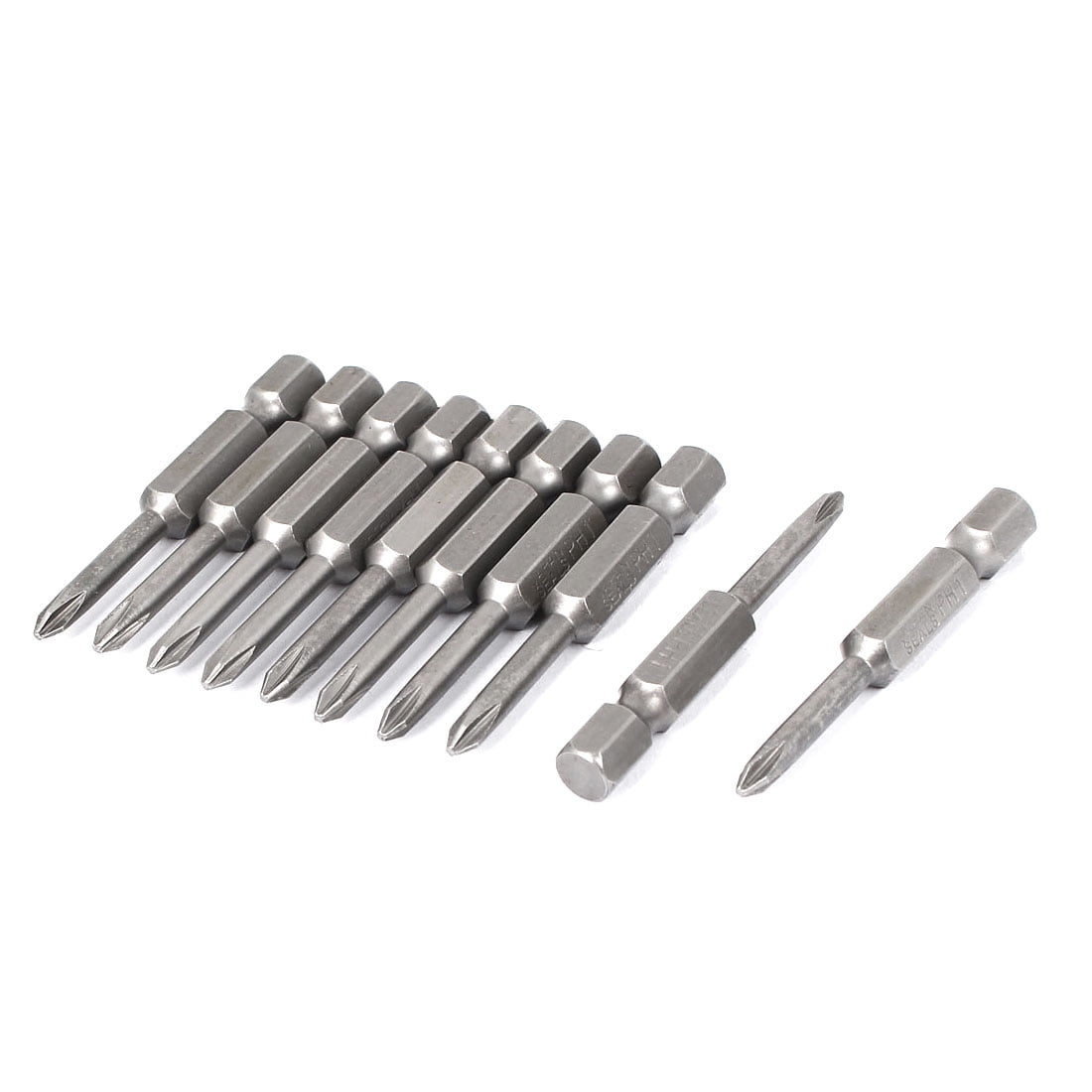 2"x1/4" 3.5mm PH1 S2 Crosshead Screwdriver Bits 10pcs