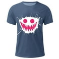 thumbnail image 4 of Men's Graphic Tees Printed Casual Summer Tee Tops Short Sleeve T-Shirts Fashion Tees, 4 of 7