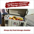 thumbnail image 2 of Rotomolded Hard Sided 96 Can Dual Function Cold/Hot Ice Chest Cooler 50/80 Qt 2 Sizes in 1 for Camping and Outdoor Blue by ZUBI COOLERS, 2 of 8