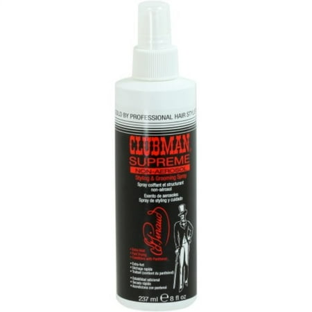 Clubman Supreme Non Aerosol Styling and Grooming Spray, 8 Fluid Ounce