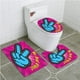 thumbnail image 1 of Alfombra de baño ABPHQTO Buenas vibraciones Sin malas vibraciones Estilo vintage 3 piezas Cont-CHAPPLE-25340, 1 of 2