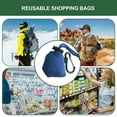 thumbnail image 5 of Foldable Grocery Bags Reusable Waterproof Grocery Shopping Bags Large Capacity Storage with Hooks Machine Washable, 5 of 7