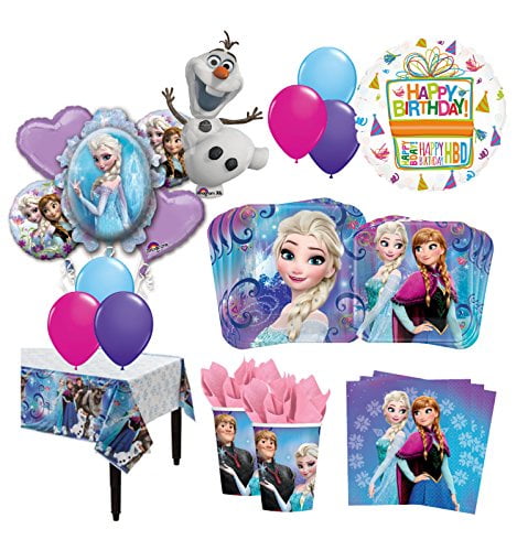 DISNEY FROZEN Anna Elsa Olaf Hair Clips//Slides Party Bag Fillers or Gift 6 Pack