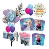 The Ultimate 8 Guest 54pc Frozen Olaf Anna Elsa Birthday Party Supplies