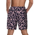 thumbnail image 2 of Lsque Mens Swim Trunks Flower Pattern - Bathing Suit Compression Liner - Beach Swim Shorts Swimwear - (S-3XL) - Stretch Quick Dry -Large, 2 of 9