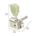 thumbnail image 3 of Miangastore 6Pcs Steel Guitar Tuning Pegs with Diamond Handle for Guitar Replacement Needs, 3 of 8