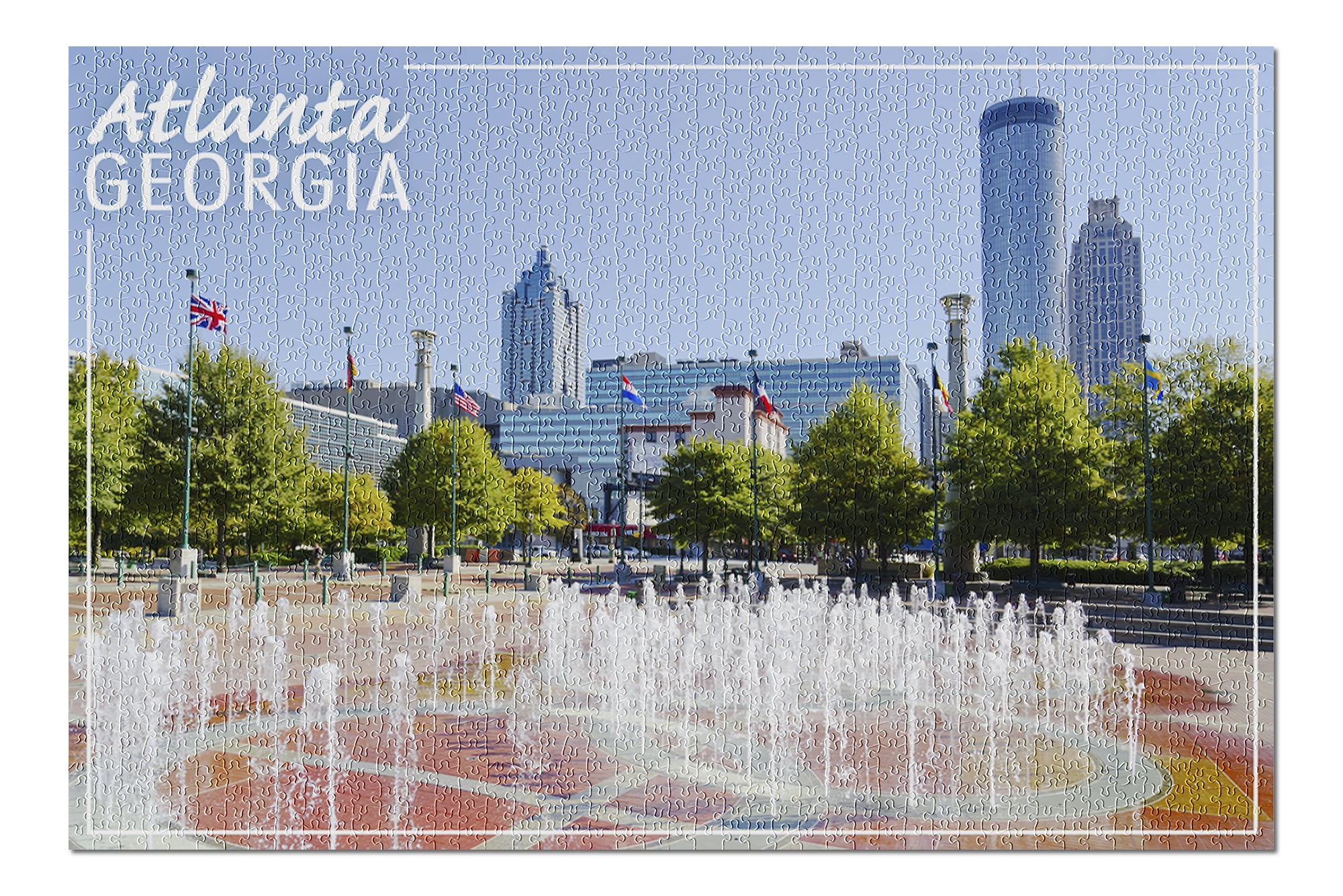 Atlanta, Centennial Park Fountains (20x30 Premium 1000 Piece