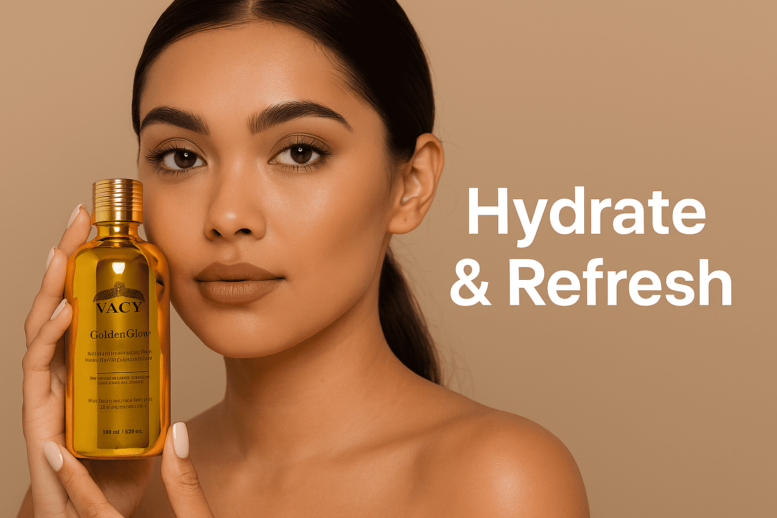 VACY GoldenGlow Balancing and Hydrating Vitamin Toner infused with Witch Hazel & Hyaluronic Acid