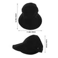 thumbnail image 2 of OULII Fashion Sun Hat Black Acrylic Fibers 1Set Breathable Summer Use, 2 of 8