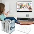 thumbnail image 6 of 2 Pcs Clear Acrylic CD Holder, DVD/CD Display Rack & CD Storage Box & Vinyl Record Storage Stand Holds up to 14 Standard CD Cases for Media Shelf Storage and Organization, 6 of 7
