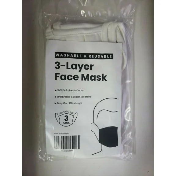 Cotton Face Mask Reusable Cloth Washable Men/Women 7D