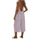 thumbnail image 3 of TaTaai Women's Summer Evening Jumpsuit Sleeveless Adjustable Straps Low Back Design Cropped Wide Leg 7/8 Length with Pockets Casual One Piece for Special Occasions Gift, 3 of 6