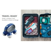Homedics Quatro Mini Hand-Held Massager with Vibration Massage, 4 Massage Nodes(Nov-30-WMT)