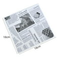 thumbnail image 2 of goowrom 120PCS Printing Greaseproof Paper Sandwich Pad Paper French Fries Fried Chicken Baking Paper Bread Meat Roll Paper, 2 of 8