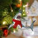 thumbnail image 3 of Tiburón De Madera Familia Colgante Lindo Árbol De Navidad Divertido Decoraciones Colgantes Inevent HA044577-04, 3 of 6