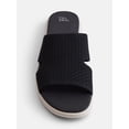 thumbnail image 4 of Time and Tru Women's Comfort Knit Slide Sandals, 4 of 7