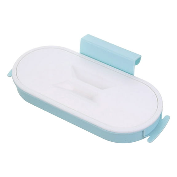 LACKUST Kitchenc Hooks for Hanging,Hanging Type Household Wall Hanging Bracket Hook Garbage Bag Rack,Light blue