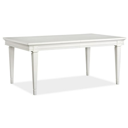 Magnussen Home Willowbrook Egg Shell White Extendable Rectangular Dining Table