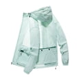 thumbnail image 2 of Summer Ultra-Light Skin Coats Men Multi-Pockets Sun Protection UV Proof Jackets 8XL Plus Size Hooded Windbreaker Men Clothing, 2 of 7