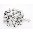 thumbnail image 2 of 5mm 1/5" Cable de acero aluminio mangas casquillos adaptadores Loop 100 pcs, 2 of 2