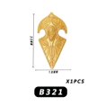 thumbnail image 4 of Accesorios para armas de la época medieval, casco, armadura, escudo, escenas de montaje, bloques de construcción, accesorios de juguete para niños, regalos, 4 of 5