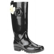 Generic Women's Shiny Solid Jelly Flower Rainboo