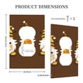 thumbnail image 3 of Fotbe Gnomes With Honey Print Duplex Receptacle Wall Plate, 1-Gang 5.0" x3.0" Wall Outlet Covers, Dual Outlet Faceplates Covers, Color-matched Screws Included-Style S, 3 of 6