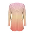 thumbnail image 2 of IMENGL Autumn winter gradient hooded cardigan, Orange L, Size M-2XL, 2 of 4