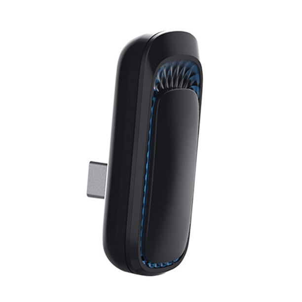 Adaptador de teléfono para coche, convertidor de conexión de interconexión inteligente rápida con luz ambiental de 7 colores para comunicación Tipo C