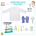 thumbnail image 2 of Lesheng Disfraz de científico espacial para niños, bata de laboratorio con kit de experimentos científicos, disfraces y juegos de simulación para niños y niñas de 4 a 8 años, 2 of 5