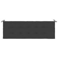 thumbnail image 4 of vidaXL Garden Bench Cushion Black 59.1"x19.7"x1.2", 4 of 6
