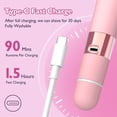 thumbnail image 3 of Bikini Trimmer for Women, Dual Head Electric Razors, Waterproof Pubic Hair Trimmer,Rechargeable Painless Silk Glide Pro Shaver for Underarm Leg Arm Body Face, Cherry, 3 of 7