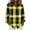 Yellow Sweatshirt, variant on YUGYXL Women's V Neck Plaid Shirts Flannel Casual Blouses Button-Down Business Loose Tops Long Sleeve Fall Outfits Yellow Sweatshirt S
