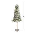 thumbnail image 3 of Nearly Natural 5' Prelit Flocked Pine Artificial Christmas Tree, 3 of 7