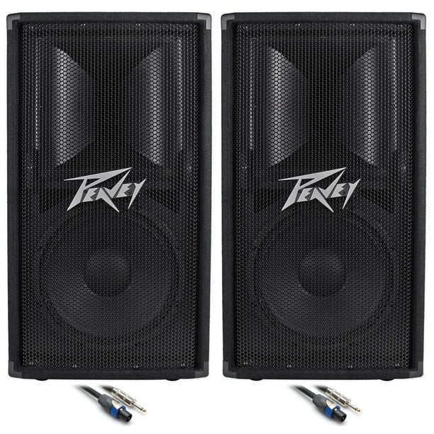 (2) Peavey PV112 12" Inch Passive PA Speaker Monitor +(2) FREE Speaker