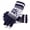 A295 Navy, variant on Unisex Winter Knitted Gloves Touchscreen Thick Snowflake Pattern Warm Mittens For Men Women Cold Weather Outdoor Cycling Sports,Navy