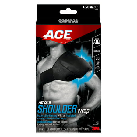ACE Brand Hot/Cold Shoulder Wrap, Adjustable, Ideal for All Sports