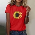 thumbnail image 4 of Blouses pour Femmes,Shorts pour Femmes,Blouse à Manches Courtes Imprimée pour Femmes, T-Shirt Drôle à Col Rond,Blouses pour Femmes Mode,Blouses à Manches Courtes pour Femmes, 4 of 5