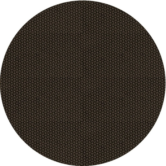 Ahgly Company Machine Washable Indoor Round Transitional Night Black Area Rugs, 5' Round