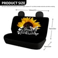 thumbnail image 4 of Uourmeti Sunflower Butterfly, Non-Slip Replacement Seat Protectors Set of 2 Waterproof All Weather Car Back Seat Cover for Auto Car Interior, 4 of 4