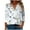 Multicolor Plus Size Blouse for Women_z, variant on CYMMPU 3/4 Sleeve Blouses for Women Dressy Casual Spring Tops Loose Fit Summer Fashion Shirts Tunic Tops Flower Printed V Neck Business Elegant Work Topss Multicolor XXXL