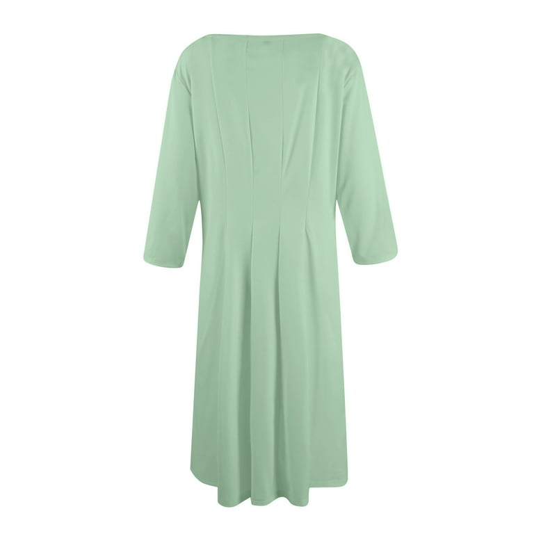 mint green 3 4 sleeve dress Long Sleeve Mother of the Bride Dress with Beaded Lace Accents main image 0