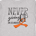 thumbnail image 4 of Inktastic Never Giving Up Limb Loss Awareness Orange Ribbon Boys or Girls Long Sleeve Toddler T-Shirt, 4 of 5