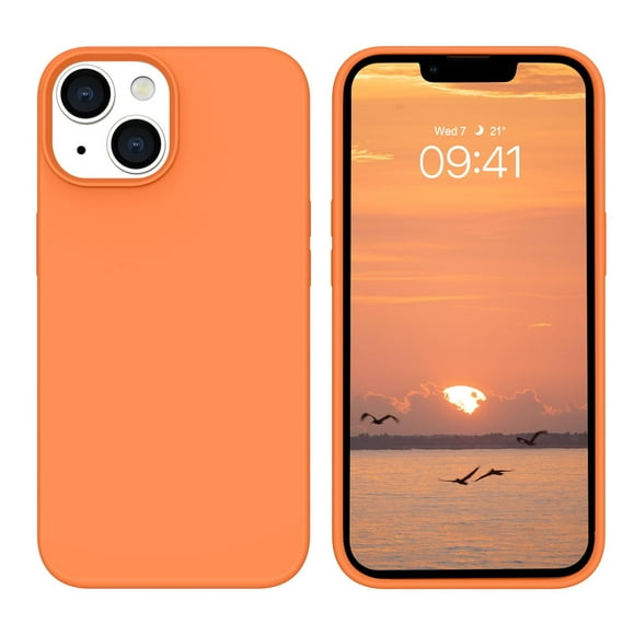 Funda de teléfono BENTOBEN compatible con iPhone 14 6.1 naranja